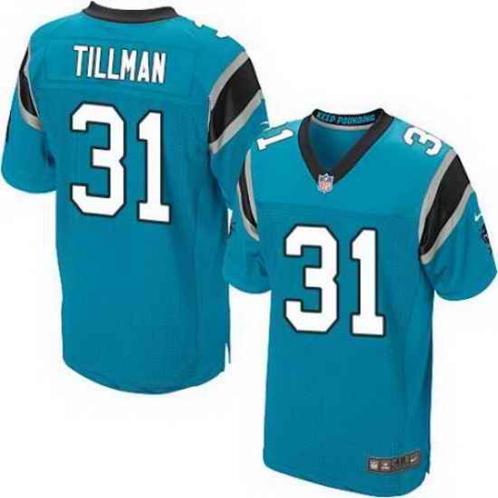 Nike Panthers #31 Charles Tillman Blue Alternate Mens Stitched NFL Elite Jersey